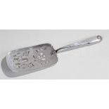 19th Century Danish fish slice. The fiddle patten handle with shell cap, intertwined stylised