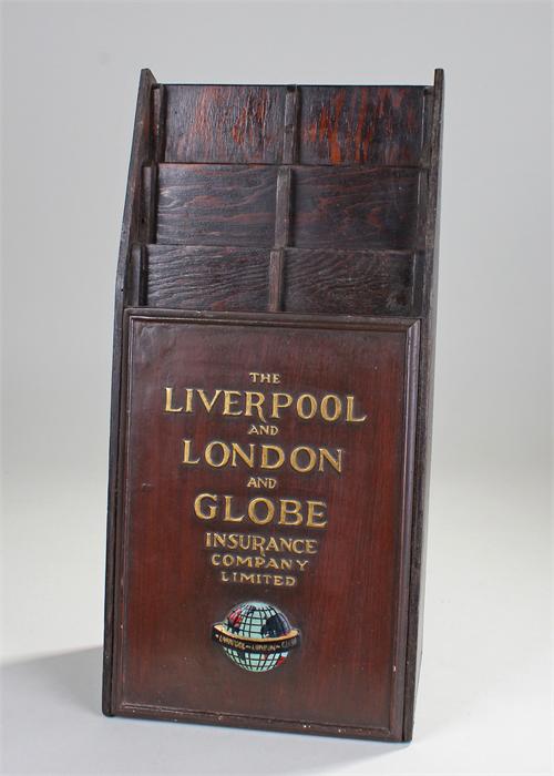 The Liverpool and London And Globe Insurance Company Limited stationery stand, the stepped arched - Image 2 of 2