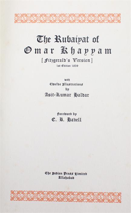 Edward Fitzgerald, Rúbáiyát of Omár Kháyám text in original printed wrappers twelve colour plates by - Image 2 of 32