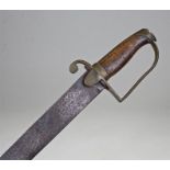 Rare Napoleonic period British/Prussian short sword, circa 1800-1816, the steel named blade with