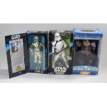 Three Star Wars figures, Collectors Series, CP30, Sandtrooper and Gamorrean guard, all boxed, (3)