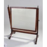 19th Century oak dressing table mirror