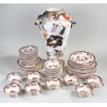 Masons Ironstone service, to include plates and bowls, together with a large Masons vase (af)