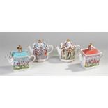 Four Sadler Staffordshire novelty teapots including; Elizabeth I Queen of England, King Henry VIII &
