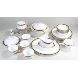 Majestic porcelain service, six place setting with tureens and sauce boat, (qty)