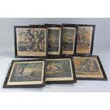 Charles Loraine Smith, (1751-1835) a series of seven hunt prints, housed in black frames, (7)