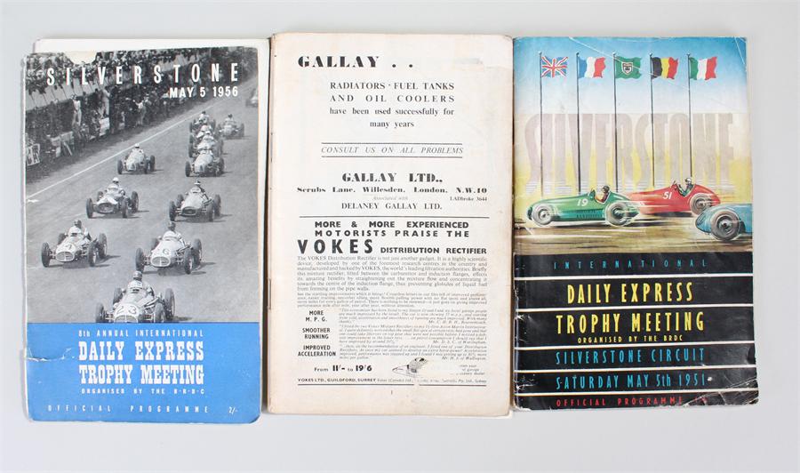 Silverstone races interest, four race programs from the 1950's - Image 2 of 2