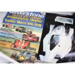Formula 1 Posters, Silverstone Grand Prix 1978, together with another of of Formula 1 car, (2)