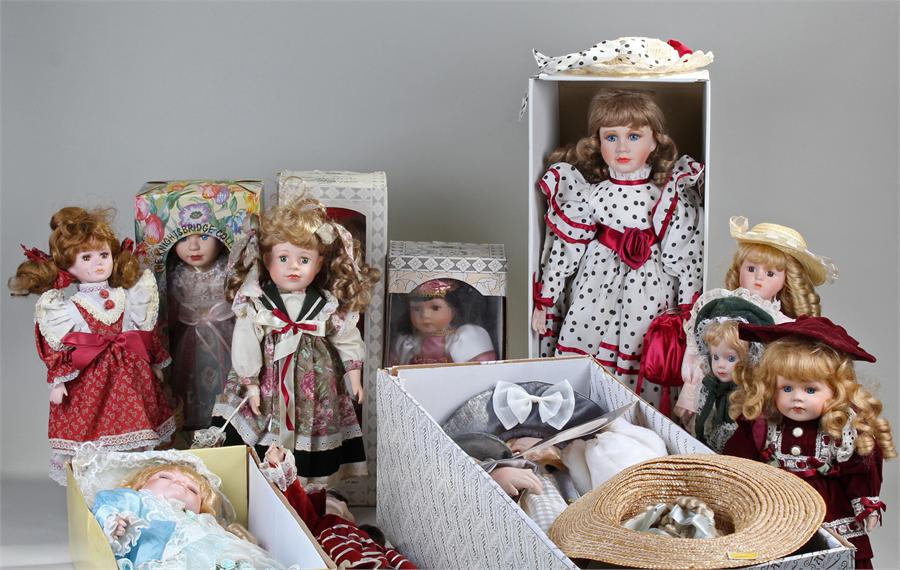 Collection of dolls, Leonardo collection, some cased, various, (qty)