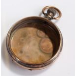 9 carat gold watch case, 25.9 grams