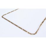 9 carat gold necklace, chain linked, 11.8 grams
