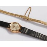 Delage 18 carat gold ladies wristwatch