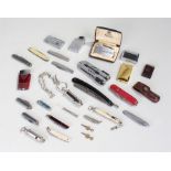 Assorted lighters and pen knives etc (qty)