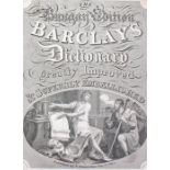 Barclays Dictionary, published by T Kinnersley, 1813. The frontispiece stating "The Bungay Edition