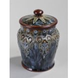 Early 20th Century Royal Doulton glazed stoneware lidded pot