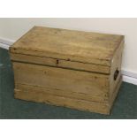 Victorian pine blanket box