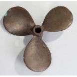 Boats propeller, of typical form, 45cm wide