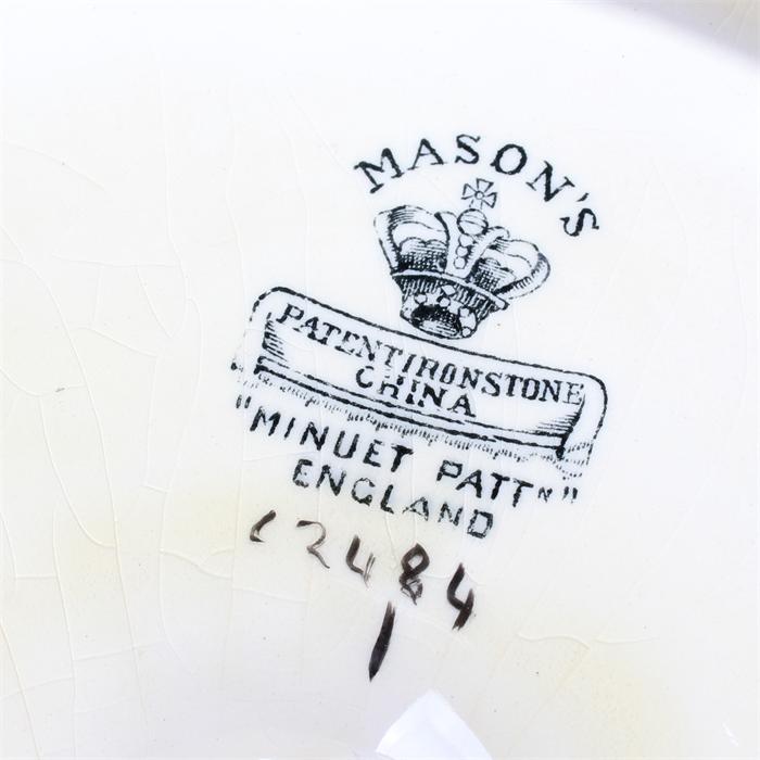 Mason's Ironstone sandwich / cake serving platter, Minuet Patt, 30cm wide - Image 2 of 2