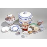 Mixed quantity of ceramics to include two vegetable dishes by W Adams & son "Rheims" pattern, a