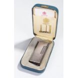 Dunhill Lighter, sliver plated, boxed and paperwork