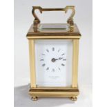 Miniature carriage clock, Taylor & Bligh, 10cm high