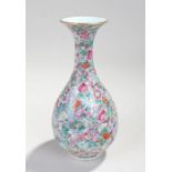 Chinese Canton enamel vase, 21cm high