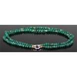 Impressive emerald and diamond necklace, the emerald necklace with approximately 400 carats of