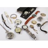 Wristwatches, to include Sekonda, PierCarlo, Sinca, Oris, also to include pocket watches, (qty)