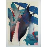 Drouillard,Girard Louis -"Ohne Titel",Acrylfarbe auf Papier,signiert,wohl 1980er Jahre,ca.56x81cm,