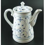 Kaffeekanne - Porzellan mit Blaudekor:Strohblume,H.ca.23,5cm Coffee pot - porcelain with blue