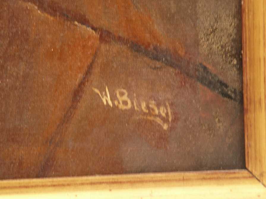 Biesel,W. -1.Hälfte 20.Jh.- Porträt eines Seemanns mit Pfeife, Öl/Leinwand,rechts unten signiert, - Image 3 of 4