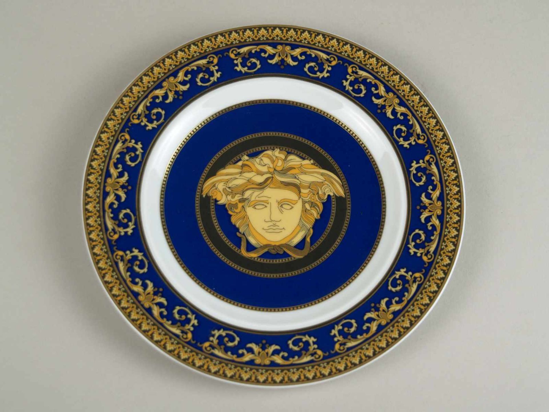 Kleines Kaffeeservice für eine Person - Rosenthal, Versace "Medusa Blue", z.T. Form Ikarus Paul - Bild 3 aus 4