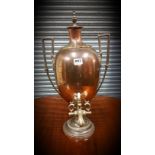 ANTIQUE COPPER TEA URN MADE BY J S PYRKE & SONS OF LONDON