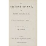Darwin (Charles) - The Descent of Man, vol. II only, first edition, illustrations  The Descent of