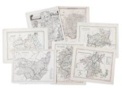 Railways.- - A mixed group of English county maps, all indicating railway lines, by, for, or after