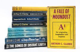 Clarke (Arthur C.) - A Fall of Moondust,  spotting to extremities, ownership stamp on title, dust-