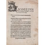 Diomedes, - Grammaticus. Grammaticae Opus Tripartitum , decorative initials   Grammaticus.