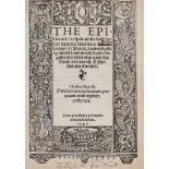 Bible, - English . [The Epistles and Gospelles with a brief postil vpon the...   English  .  [The