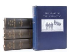 Shackleton (Ernest H.) - The Heart of the Antarctic,  2 vol.,   first edition ,  plates, maps in