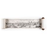 Azulay (Bondy) - Grand Panorama of London and The River Thames,  from the Western Stone Wharf,