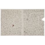 Wordsworth, Southey  &  Arnold.- - Coleridge Autograph Letter to John May, 4pp. with address