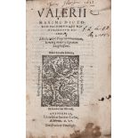 Valerius Maximus. - Dictorum factorumque memorabilium exempla,   title with woodcut printer's