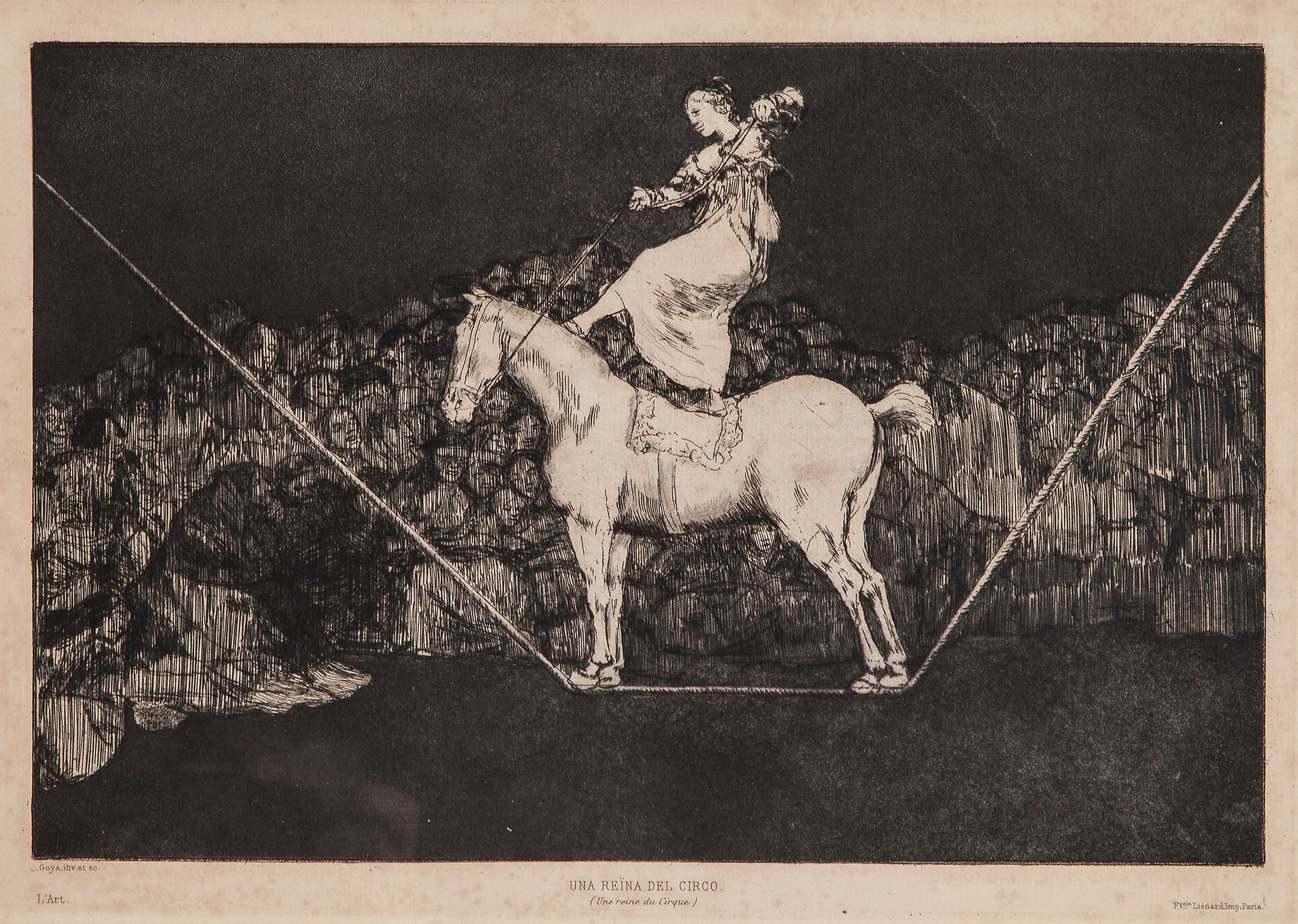 Goya y Lucientes (Francisco de) - Que Guerrero! Una Reina del Circo; Otras Leyes por el Pueblo; - Image 4 of 4