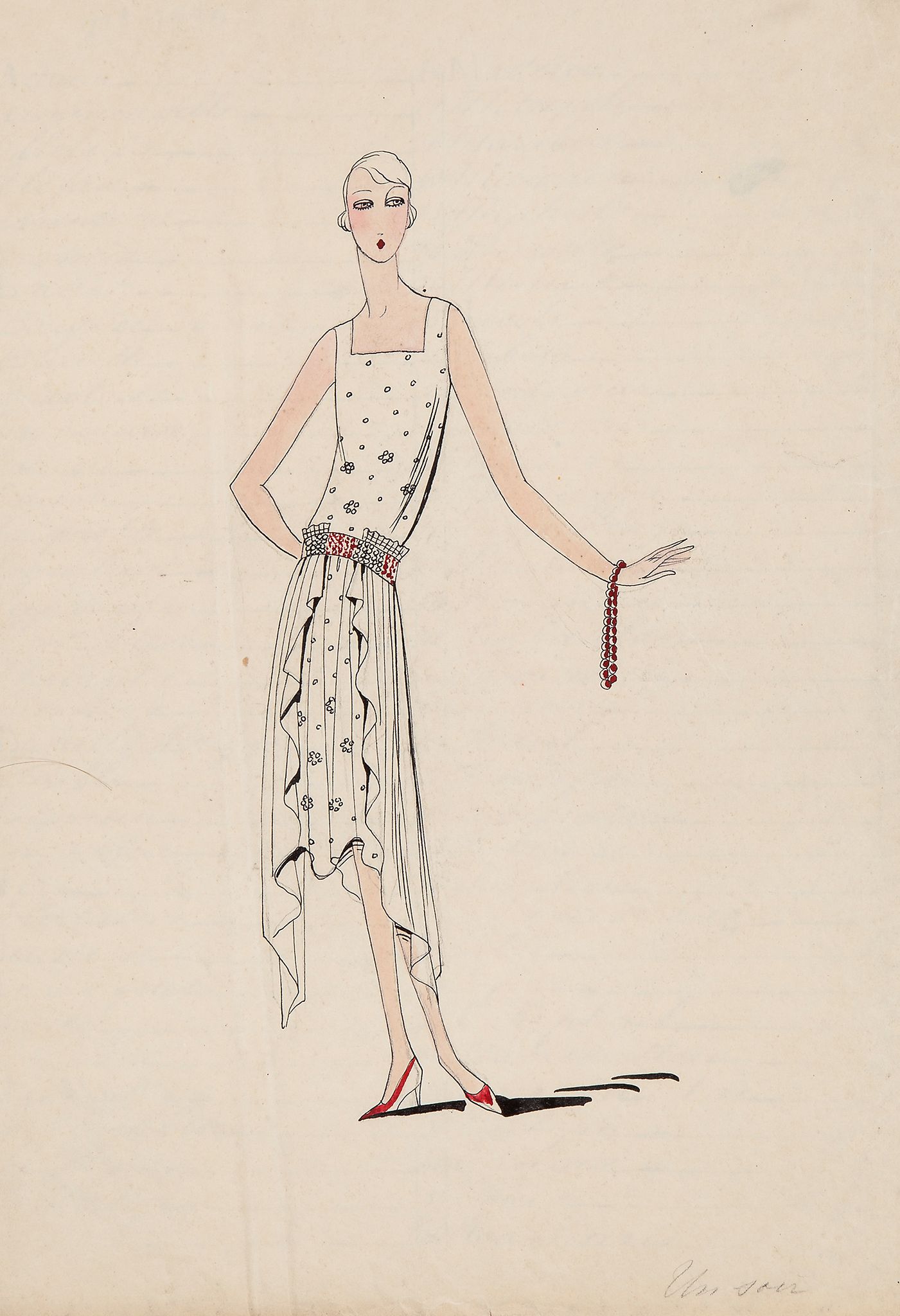 Bruyère (Marie Louise) - Album of original Bruyère Couture fashion designs,  36 pre-war and 21 - Image 2 of 4