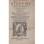 Food  &  Drink.- Athenaeus. - Athenaei Dipnosophistarum Sive Coenae Sapientum libri XV,