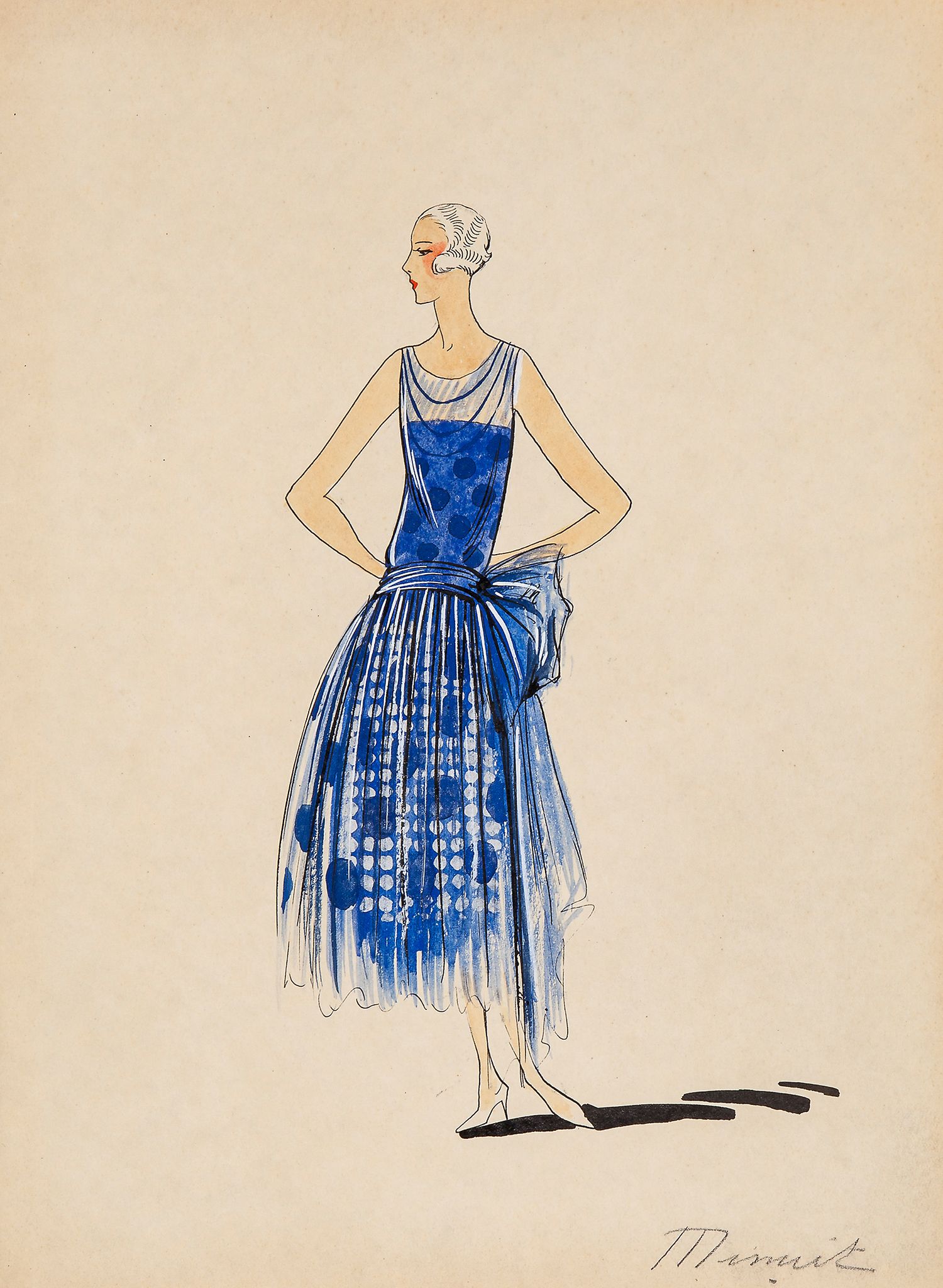 Bruyère (Marie Louise) - Album of original Bruyère Couture fashion designs,  36 pre-war and 21 - Image 3 of 4