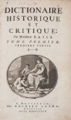 Bayle (Pierre) - Dictionaire Historique et Critique,  4 vol. in 2,   first edition  ,   titles