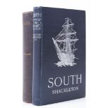 Shackleton -  South, reprint, plates, folding map, original pictorial cloth   ( Sir   Ernest)