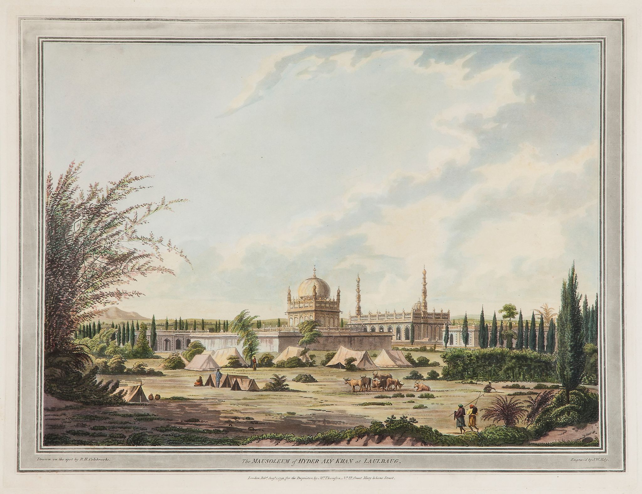 India.- Colebrooke (Lieutenant Robert Hyde) - [Twelve Views of Places in the Kingdom of Mysore, - Image 2 of 2