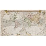 Sayer (Robert) - A New Map of the World in Two Hemispheres,  large world map charting the